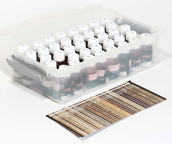 Rubio Monocoat Oil + 2C Comp. A stalen set 40 kleuren 20ml