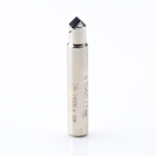 DP V-bovenfrees D9.5x4x12 Z=1 90° top 1.5mm