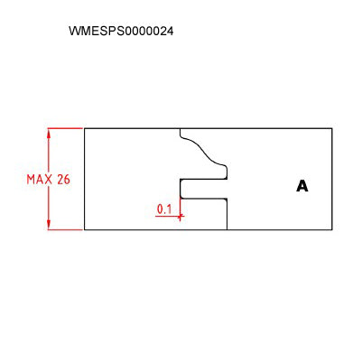 HW profielmessen (2 st.) pr.A AM910 voor WMEKAS0000009