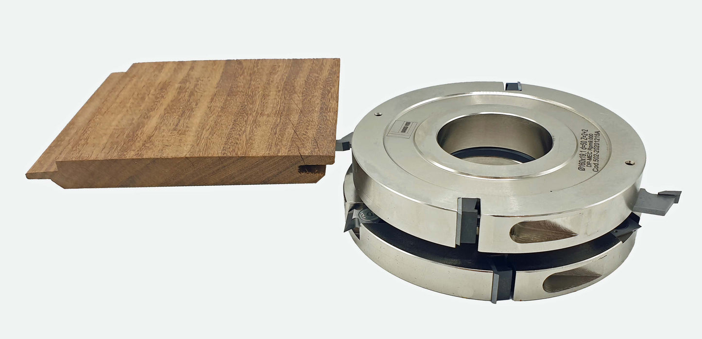 Tand en groef messenkopset