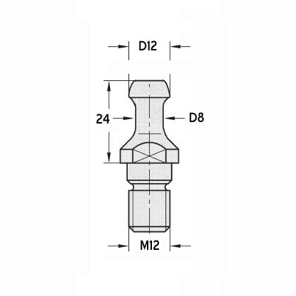 Aantrekbout voor SK30 type HSD-motor (Biesse, Masterwood,...)