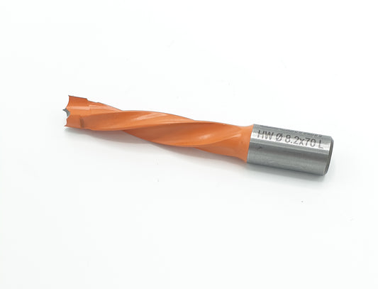 HW deugelboor D8.2*43*10 TL70 Z=2+2v + rückenführung